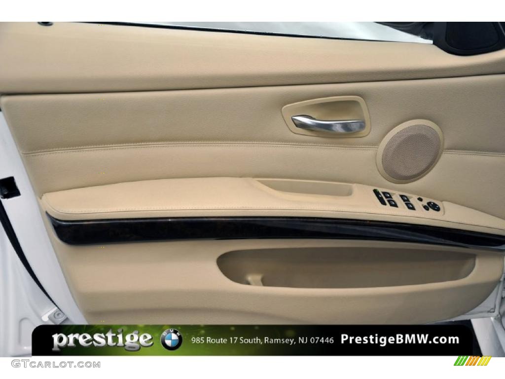 2008 3 Series 335i Sedan - Alpine White / Beige photo #10