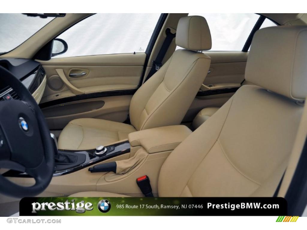 2008 3 Series 335i Sedan - Alpine White / Beige photo #13