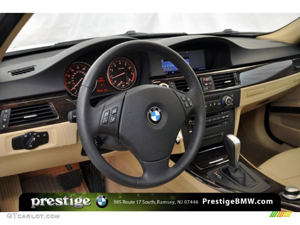 2008 3 Series 335i Sedan - Alpine White / Beige photo #15