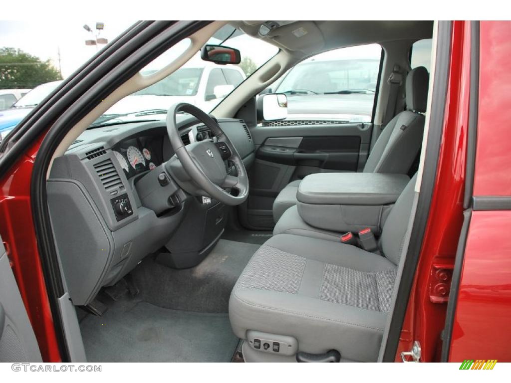2007 Ram 3500 SLT Quad Cab Chassis - Inferno Red Crystal Pearl / Medium Slate Gray photo #24