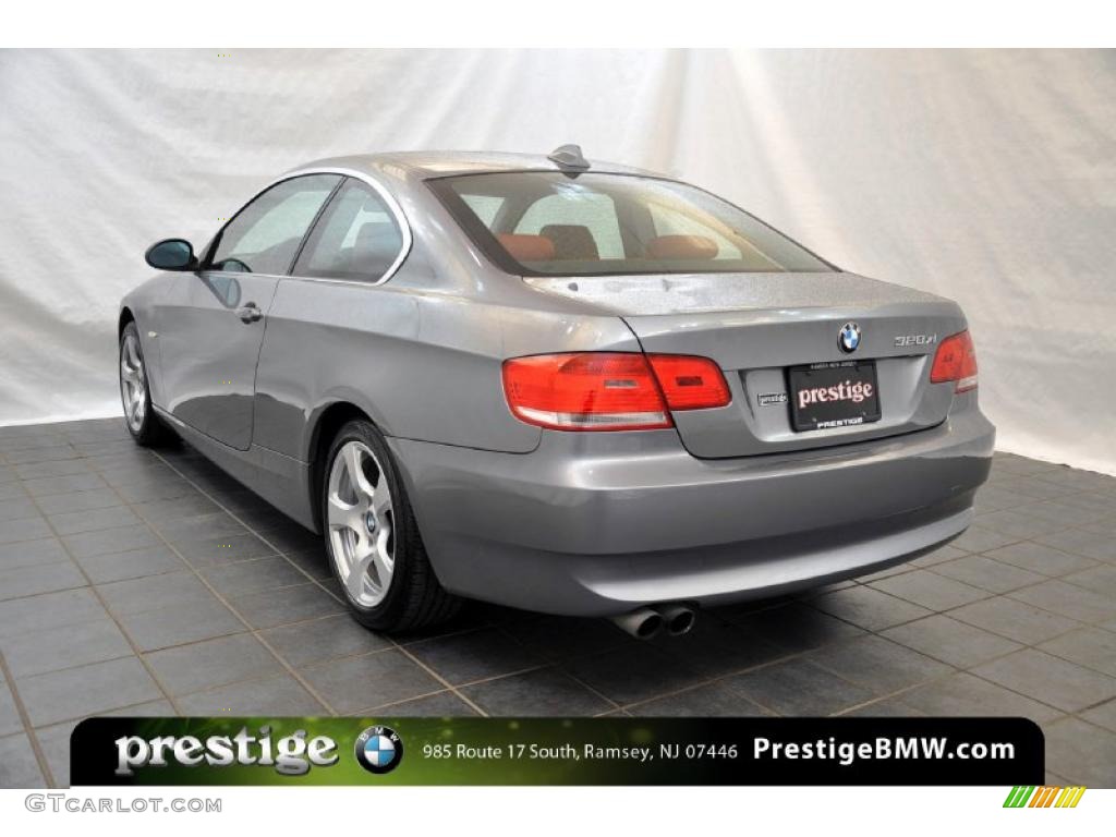 2008 3 Series 328xi Coupe - Space Grey Metallic / Coral Red/Black photo #4