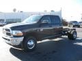 Brilliant Black Crystal Pearl 2011 Dodge Ram 3500 HD SLT Crew Cab 4x4 Chassis