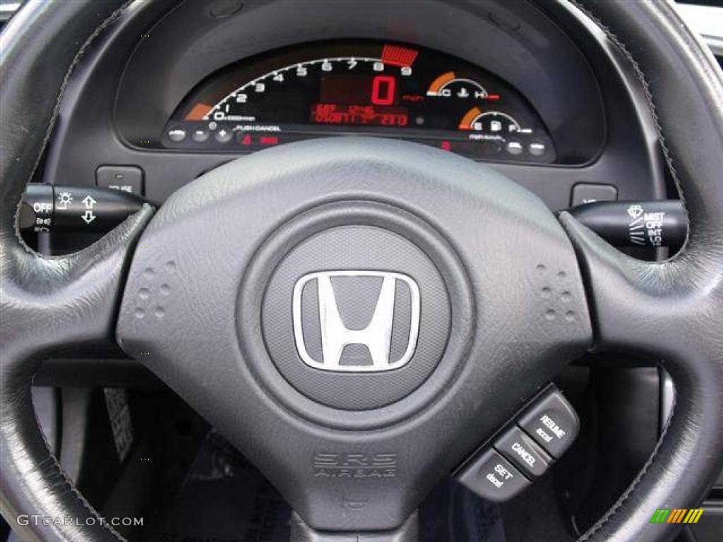 2006 Honda S2000 Roadster Black Steering Wheel Photo #40844073