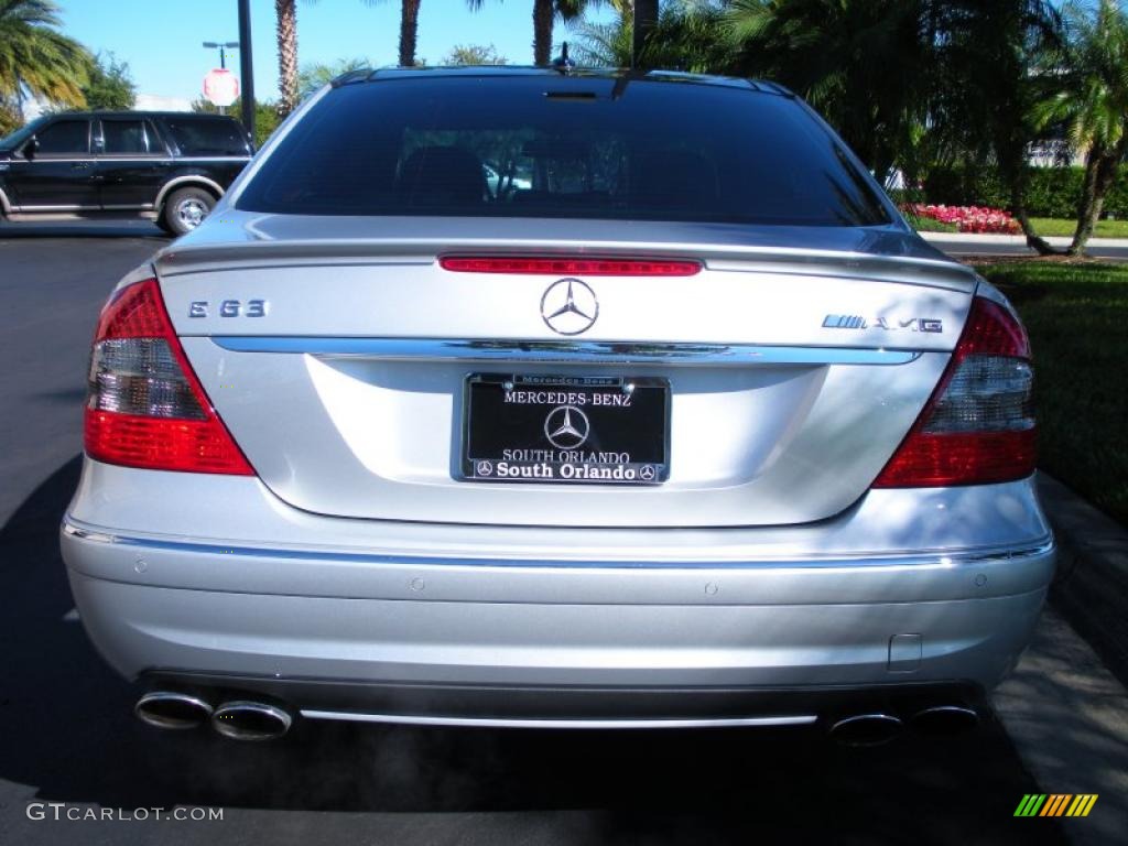 2008 E 63 AMG Sedan - Iridium Silver Metallic / Black photo #7