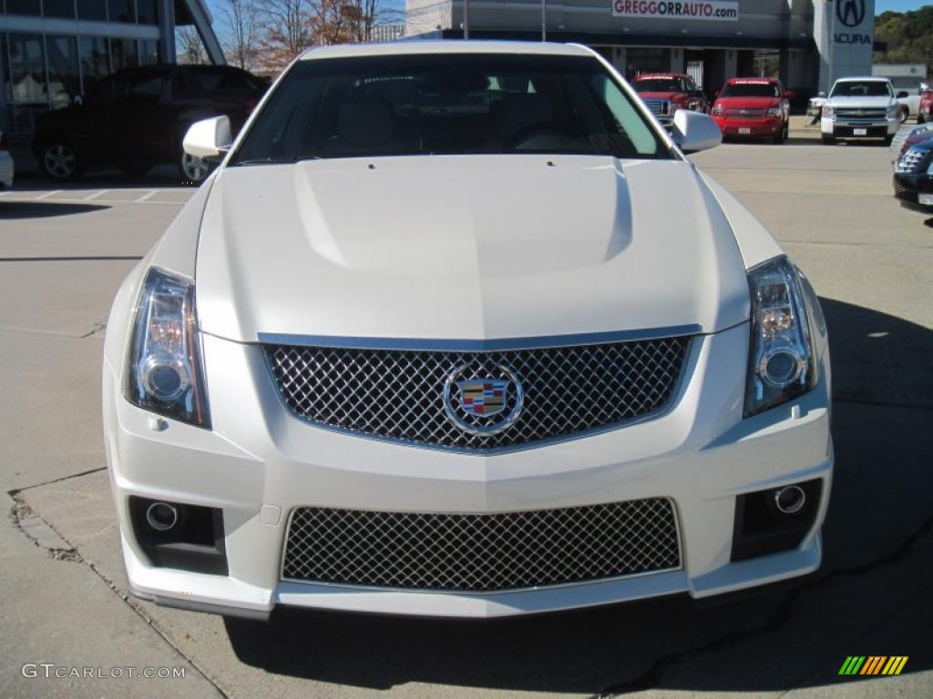 White Diamond Tricoat 2010 Cadillac CTS -V Sedan Exterior Photo #40846981