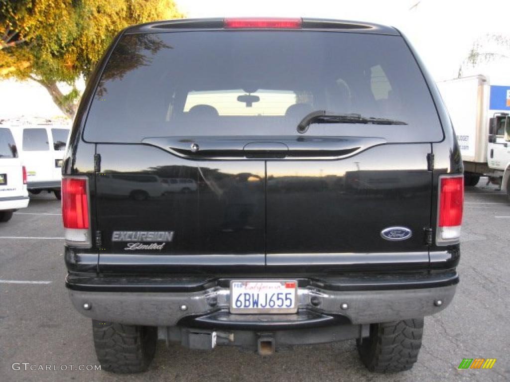 2001 Excursion Limited 4x4 - Black / Medium Parchment photo #5
