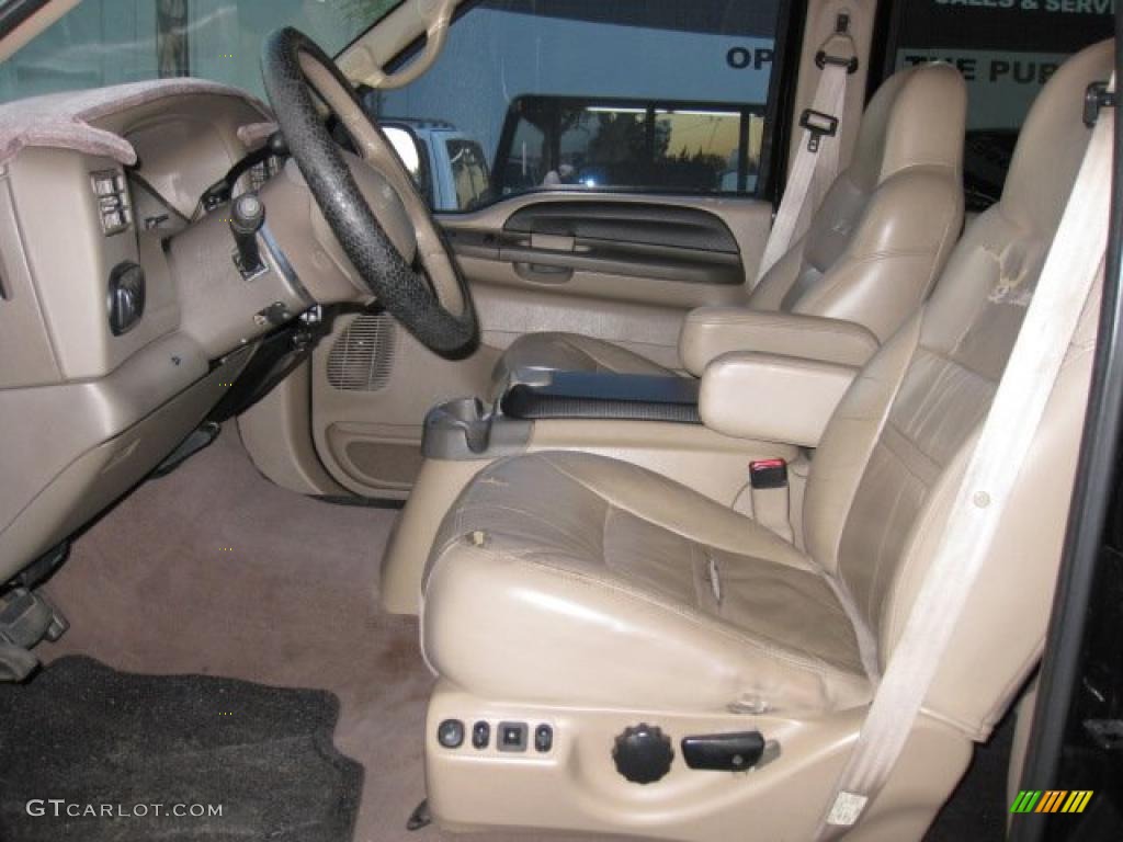 2001 Excursion Limited 4x4 - Black / Medium Parchment photo #9