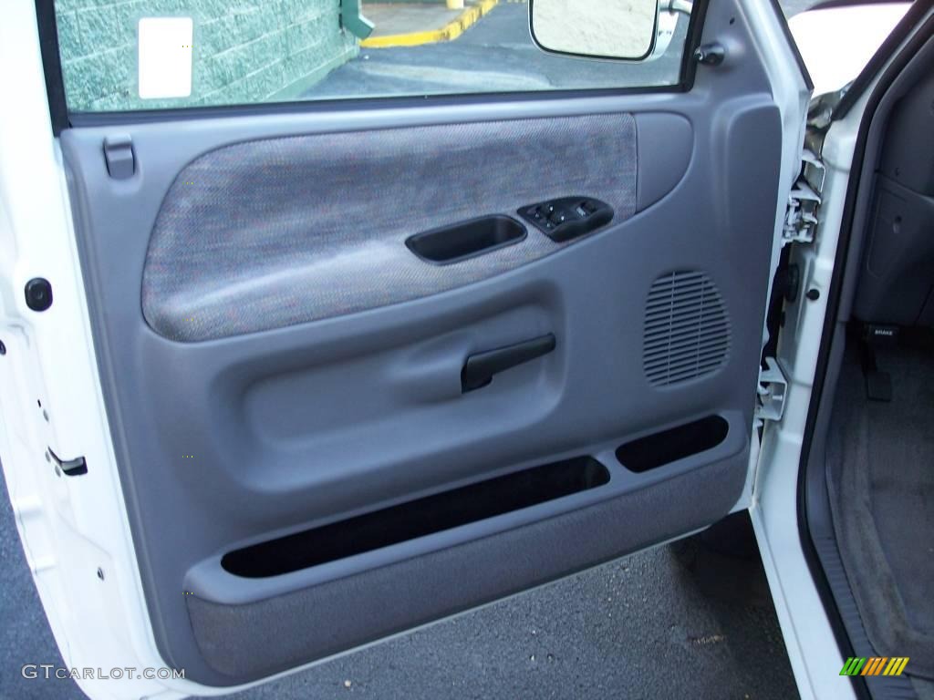 1997 Dodge Ram 2500 Laramie Extended Cab Gray Door Panel Photo #40848101