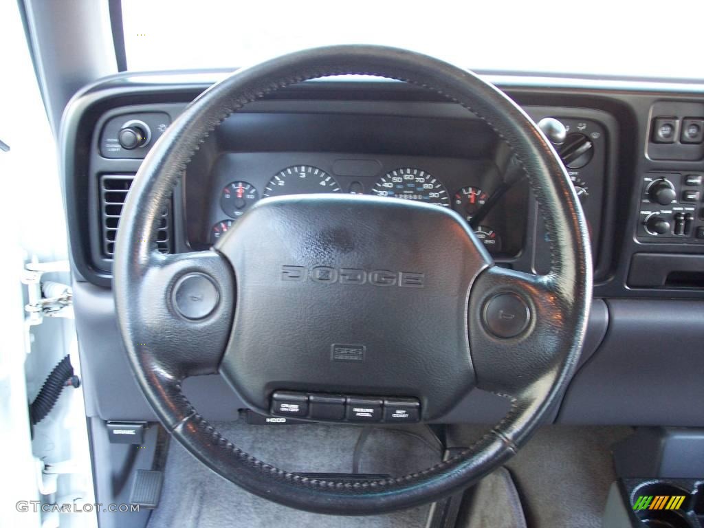1997 Dodge Ram 2500 Laramie Extended Cab Gray Steering Wheel Photo #40848129