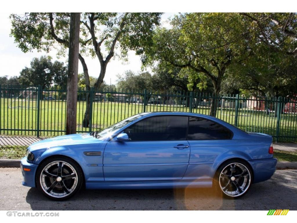 2002 M3 Coupe - Topaz Blue Metallic / Grey photo #3