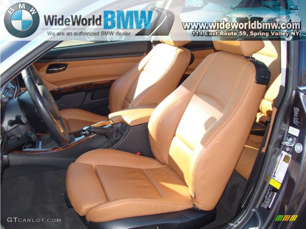 2008 3 Series 335xi Coupe - Sparkling Graphite Metallic / Cream Beige photo #11