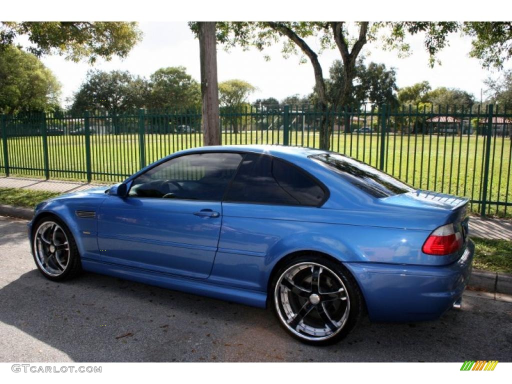 2002 M3 Coupe - Topaz Blue Metallic / Grey photo #5
