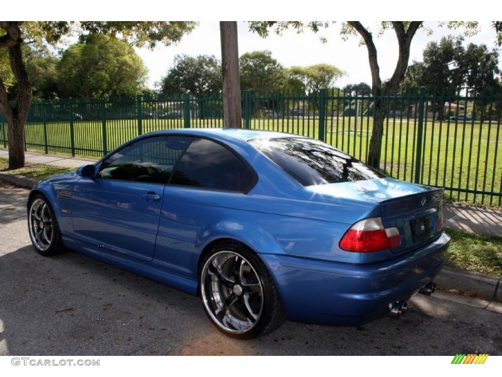 2002 M3 Coupe - Topaz Blue Metallic / Grey photo #6