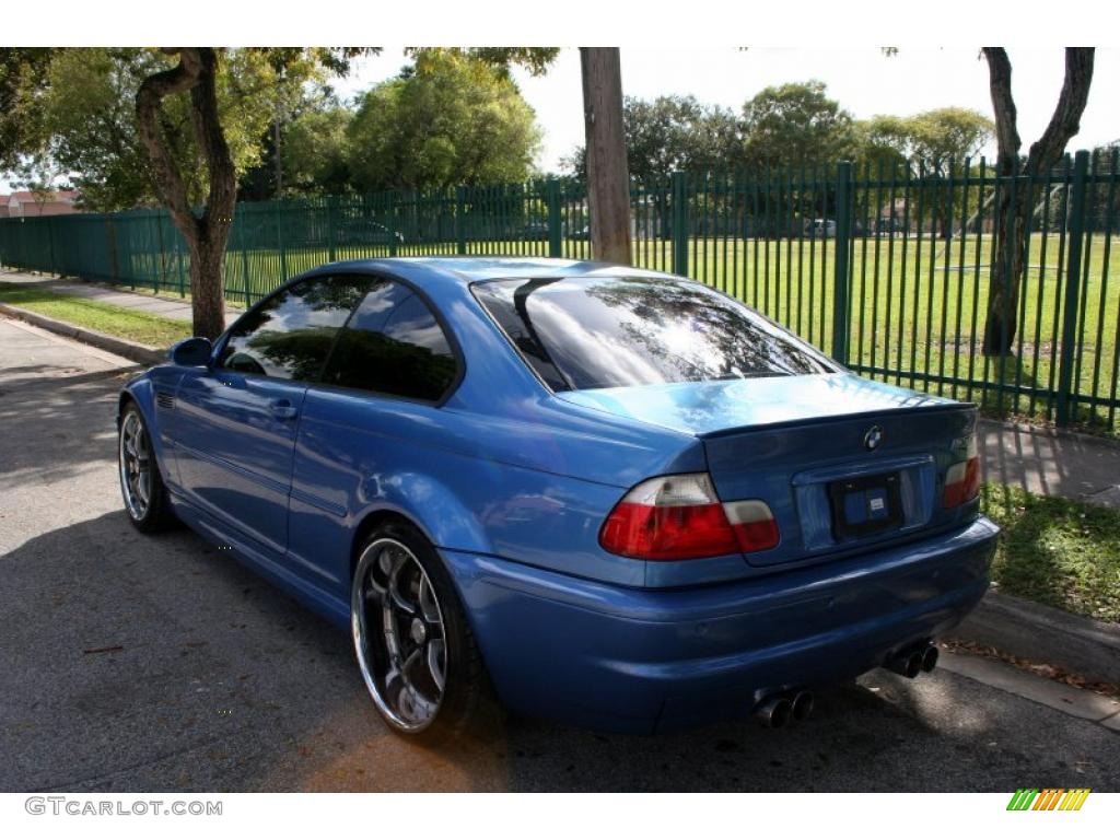 Topaz Blue Metallic 2002 BMW M3 Coupe Exterior Photo #40848417