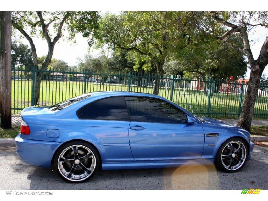 2002 M3 Coupe - Topaz Blue Metallic / Grey photo #10
