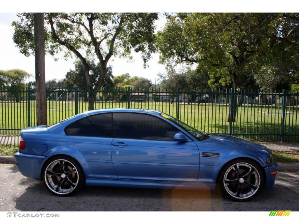 2002 M3 Coupe - Topaz Blue Metallic / Grey photo #11