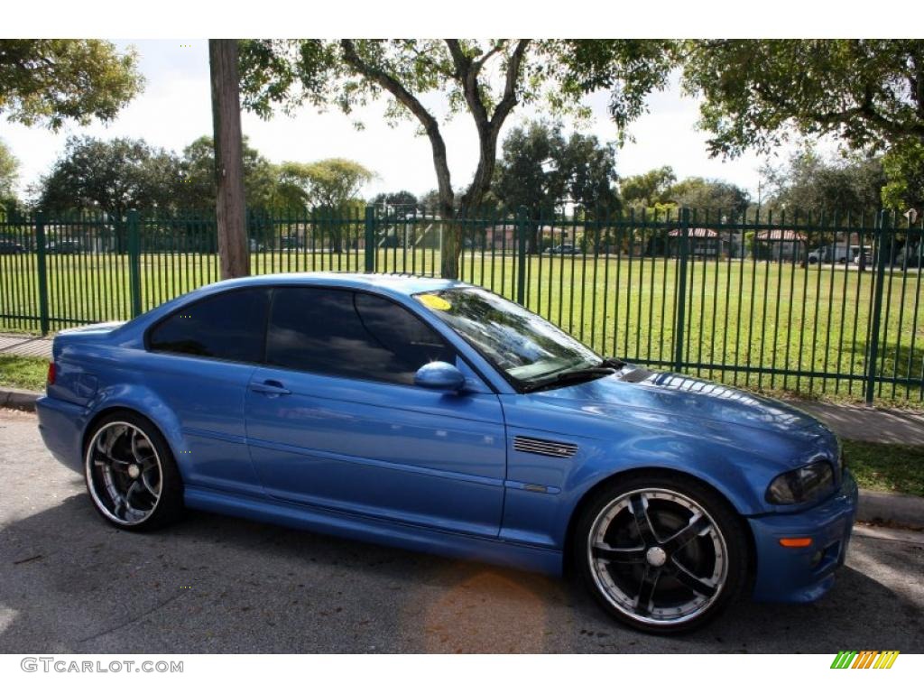 2002 M3 Coupe - Topaz Blue Metallic / Grey photo #12