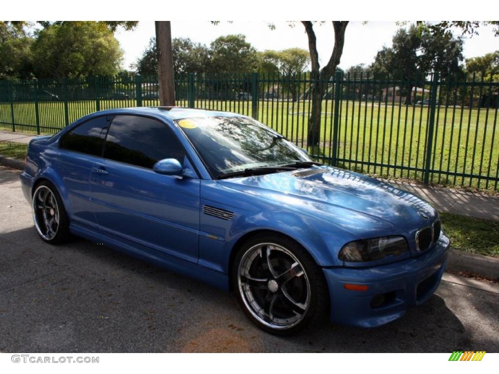 2002 M3 Coupe - Topaz Blue Metallic / Grey photo #13