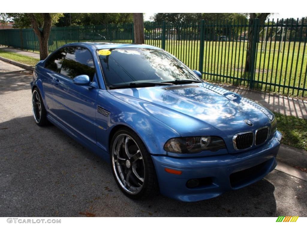 2002 M3 Coupe - Topaz Blue Metallic / Grey photo #15