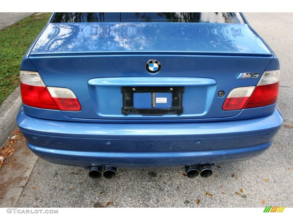 Topaz Blue Metallic 2002 BMW M3 Coupe Exterior Photo #40848549