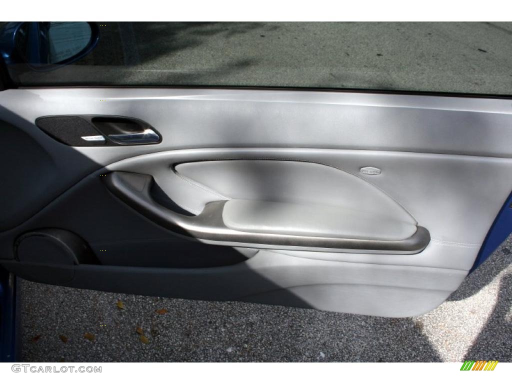 2002 BMW M3 Coupe Grey Door Panel Photo #40848729