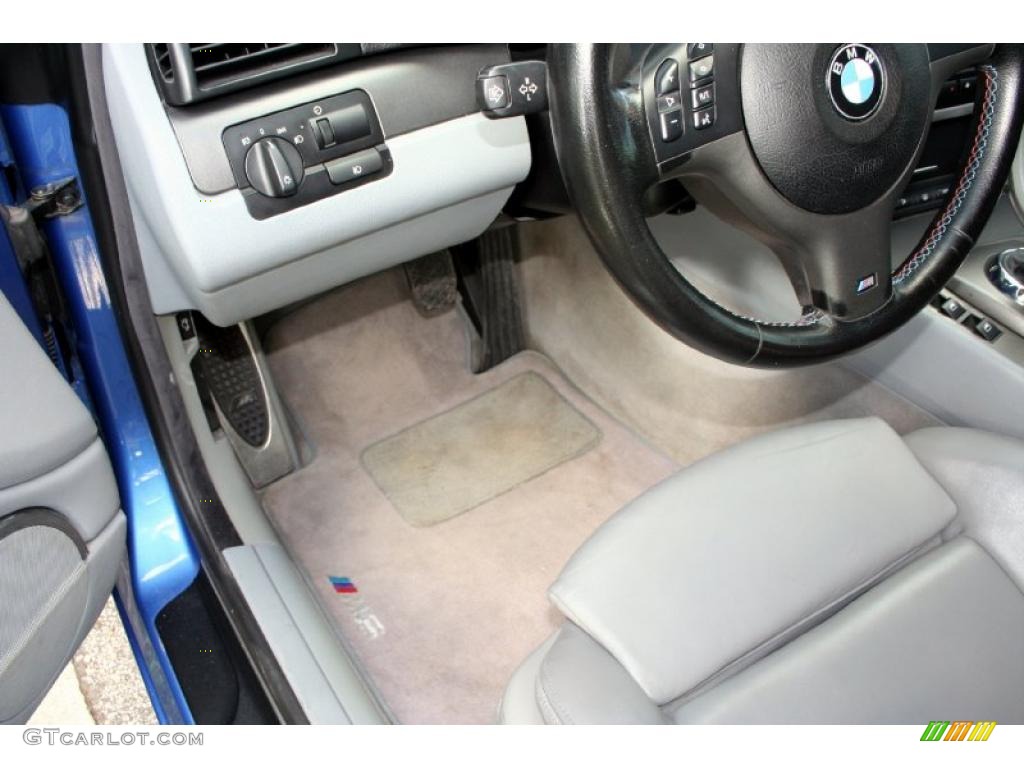 2002 M3 Coupe - Topaz Blue Metallic / Grey photo #37