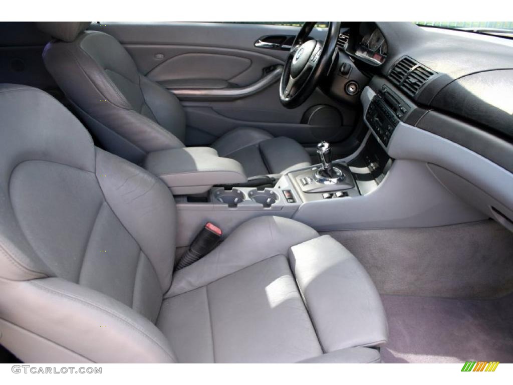 Grey Interior 2002 BMW M3 Coupe Photo #40848890