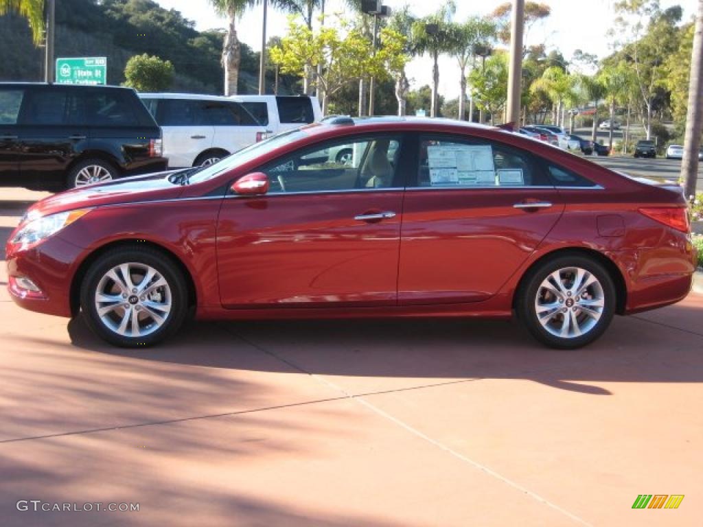 2011 Sonata Limited - Venetian Red / Camel photo #2