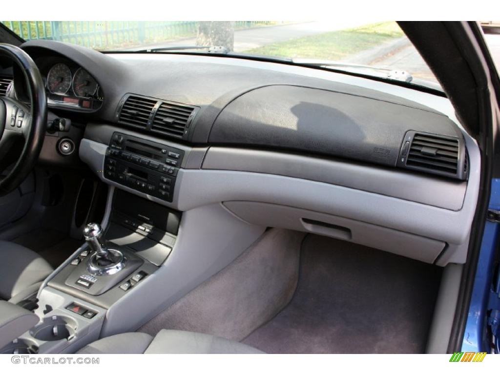 2002 BMW M3 Coupe Grey Dashboard Photo #40849037