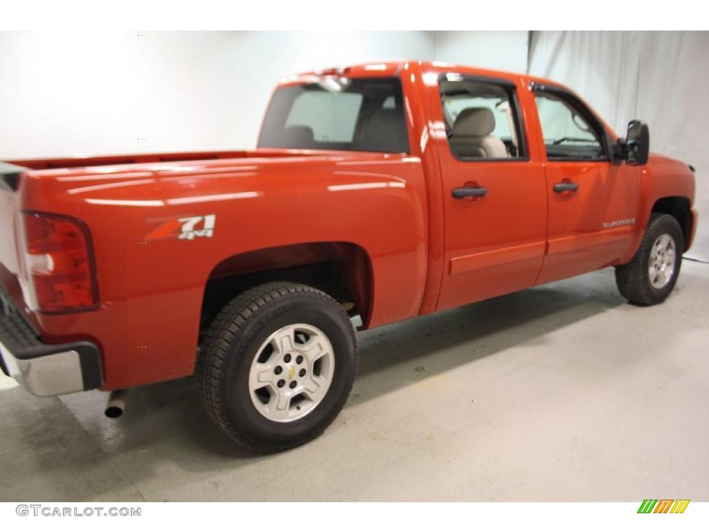 2007 Silverado 1500 LT Z71 Crew Cab 4x4 - Victory Red / Light Titanium/Dark Titanium Gray photo #7