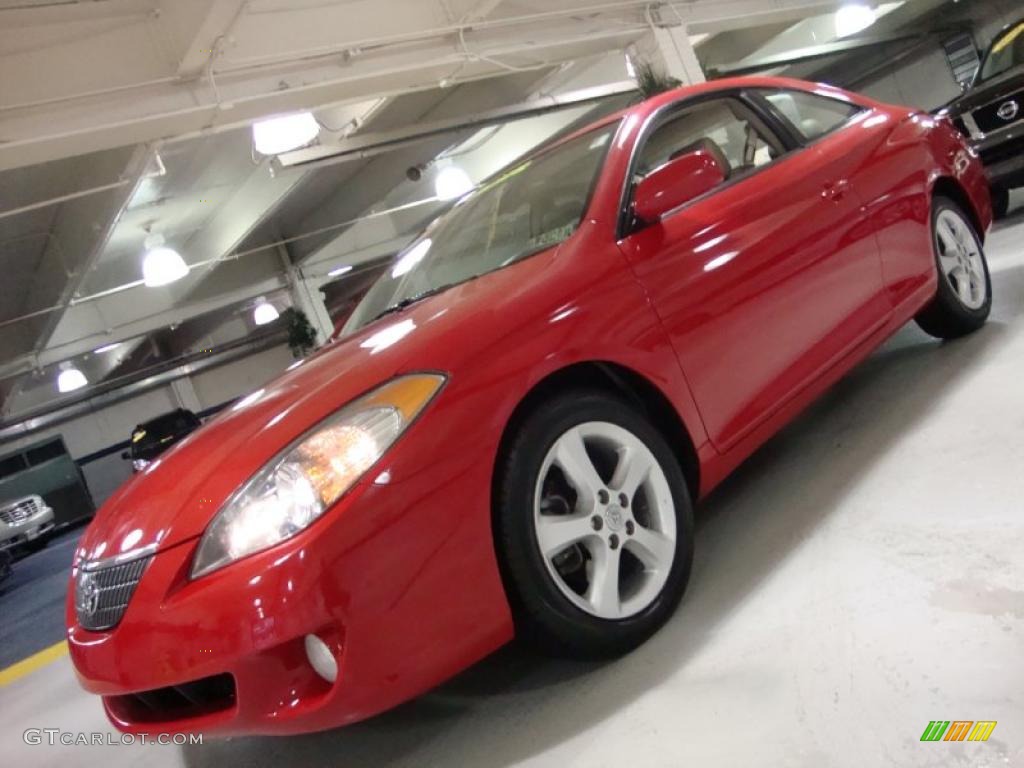 2004 Solara SLE V6 Coupe - Absolutely Red / Ivory photo #1