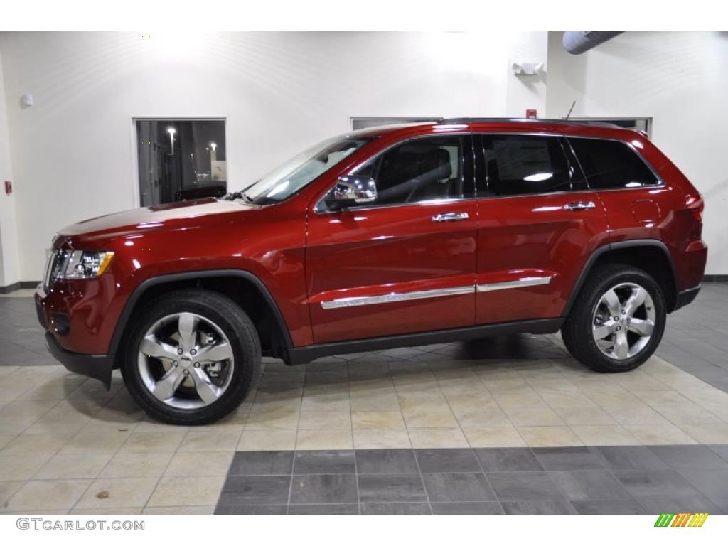 2011 Grand Cherokee Limited - Inferno Red Crystal Pearl / Black photo #1