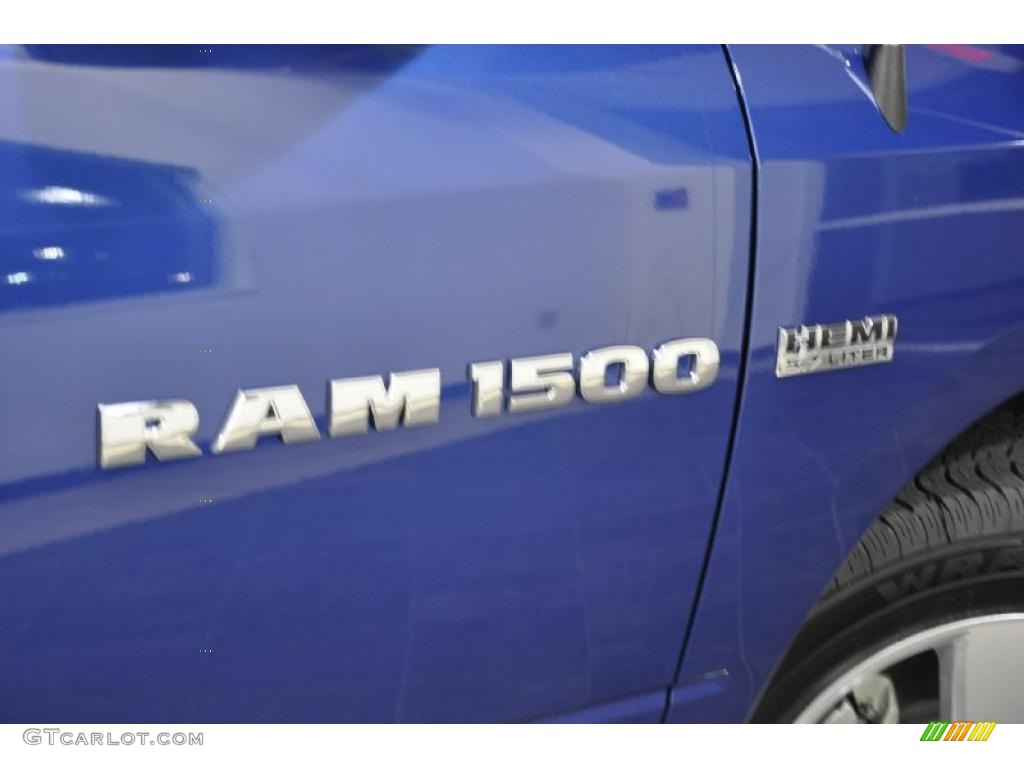 2011 Ram 1500 Big Horn Crew Cab - Deep Water Blue Pearl / Dark Slate Gray/Medium Graystone photo #5