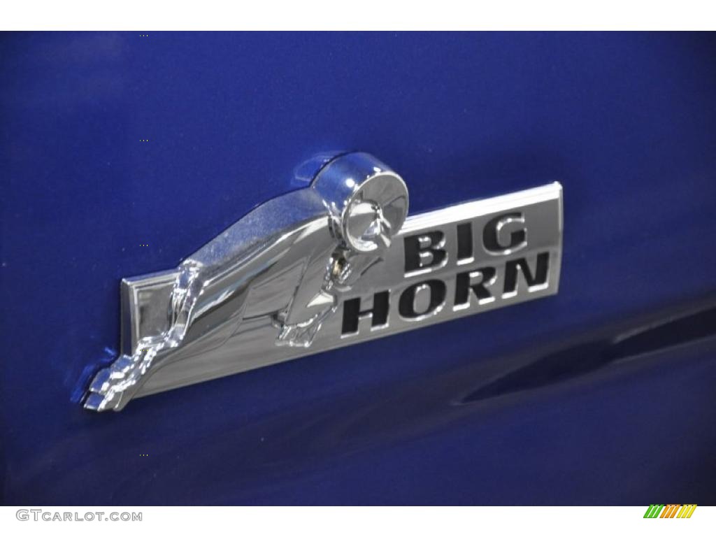 2011 Ram 1500 Big Horn Crew Cab - Deep Water Blue Pearl / Dark Slate Gray/Medium Graystone photo #9