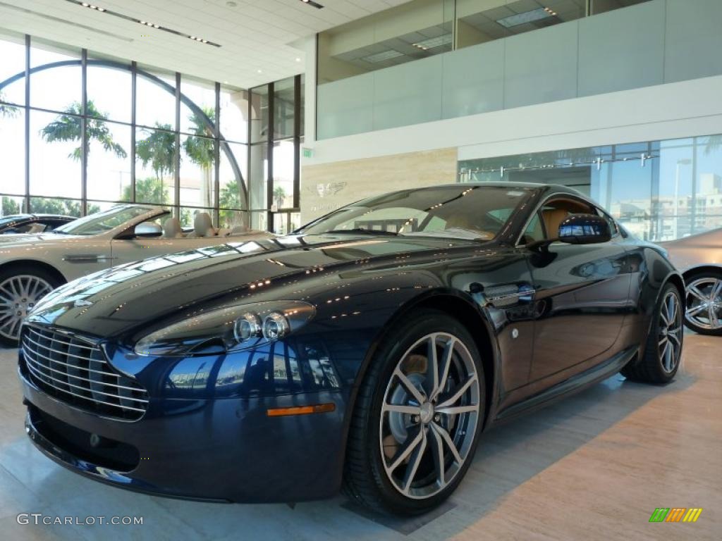 2011 V8 Vantage Coupe - Midnight Blue / Sahara Tan photo #1