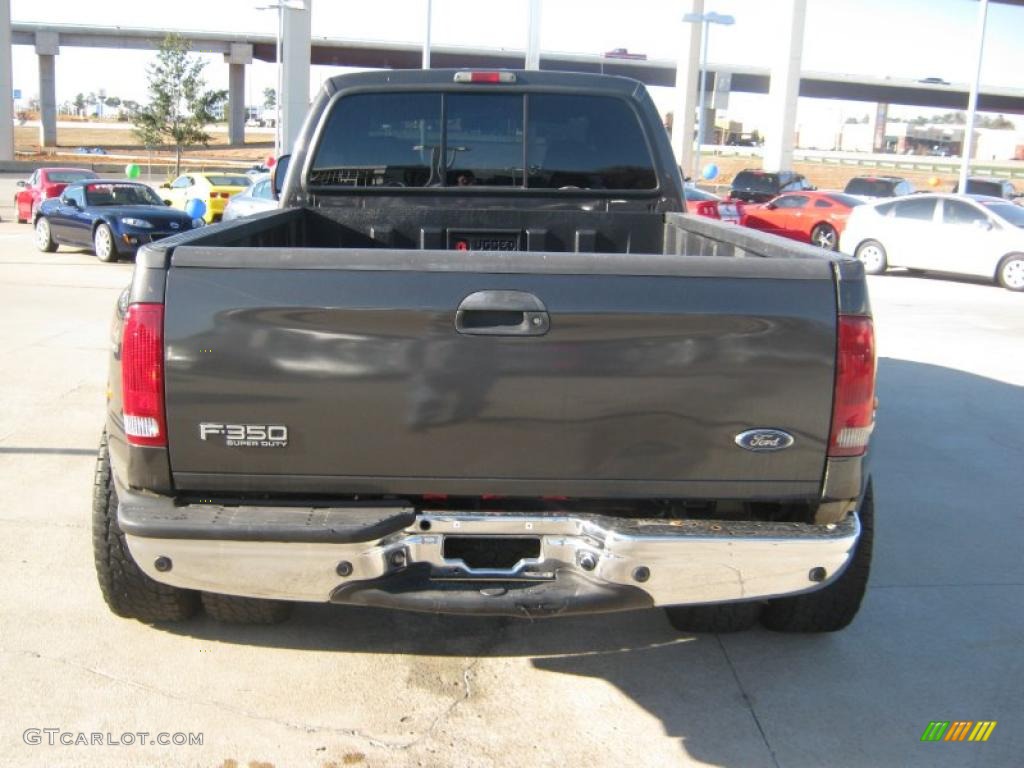 2005 F350 Super Duty Lariat Crew Cab 4x4 Dually - Dark Stone Metallic / Tan photo #4