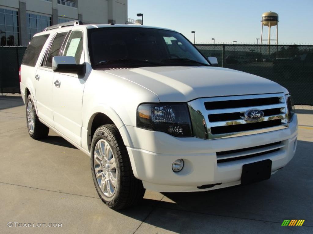 White Platinum Tri-Coat 2011 Ford Expedition EL Limited Exterior Photo #40852973