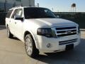 White Platinum Tri-Coat 2011 Ford Expedition EL Limited Exterior