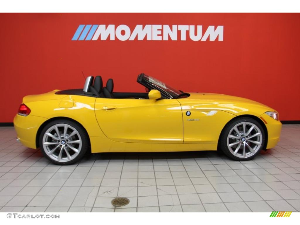 2011 Z4 sDrive35i Roadster - Atacama Yellow / Black photo #11