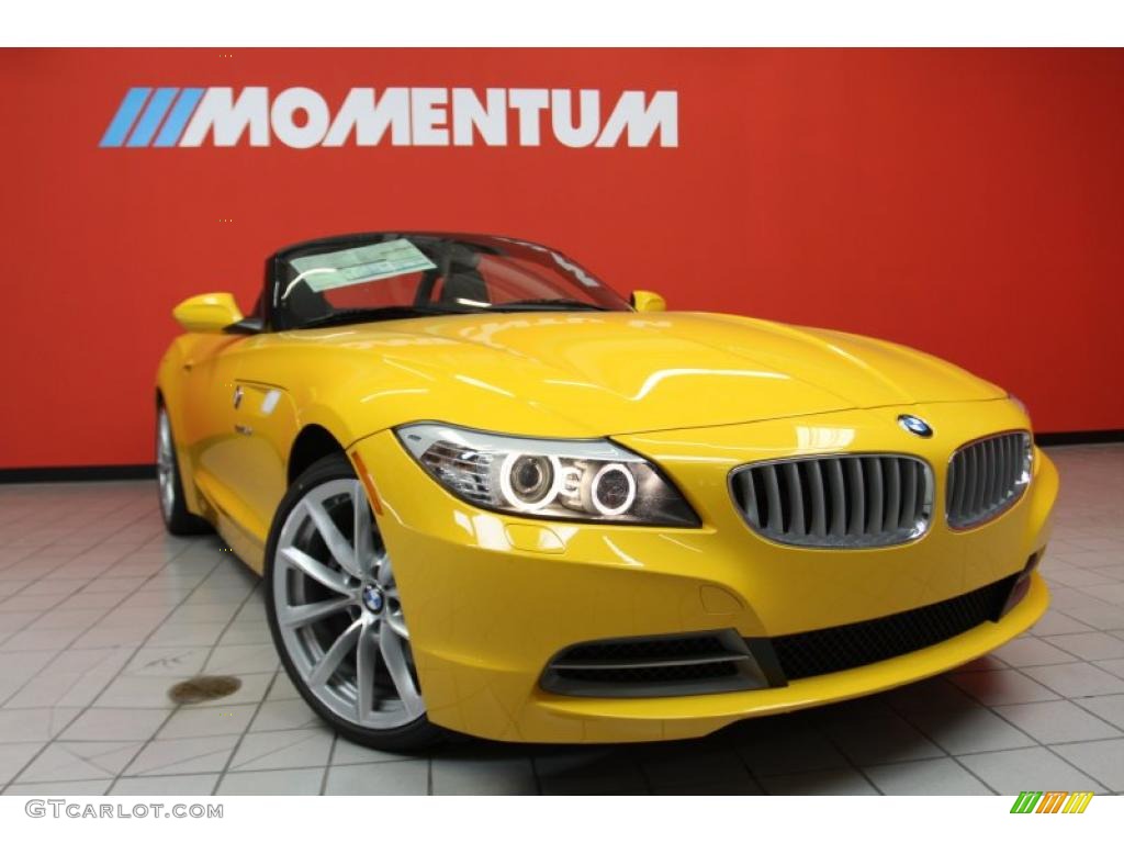 2011 Z4 sDrive35i Roadster - Atacama Yellow / Black photo #13