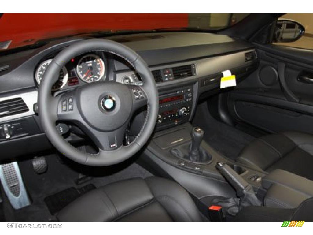 Black Novillo Leather Interior 2011 BMW M3 Convertible Photo #40857141