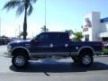 2008 Dark Blue Pearl Metallic Ford F250 Super Duty Lariat Crew Cab 4x4  photo #6