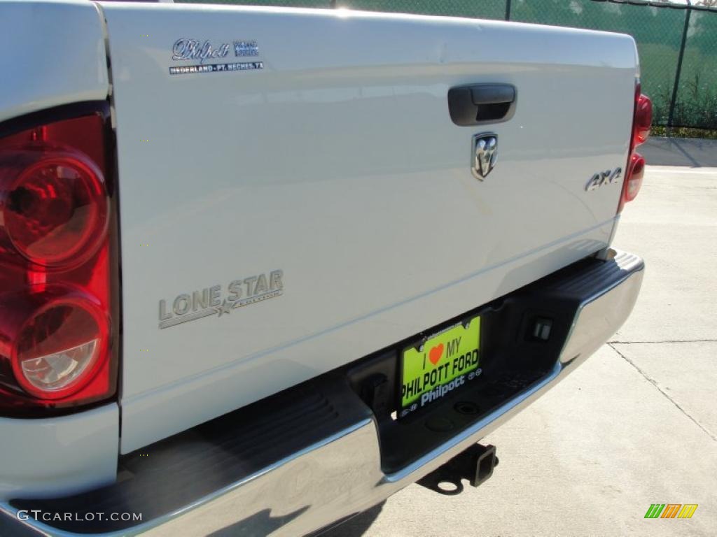 2007 Ram 2500 Lone Star Edition Quad Cab 4x4 - Bright White / Medium Slate Gray photo #22