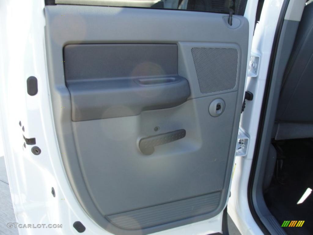 2007 Ram 2500 Lone Star Edition Quad Cab 4x4 - Bright White / Medium Slate Gray photo #30