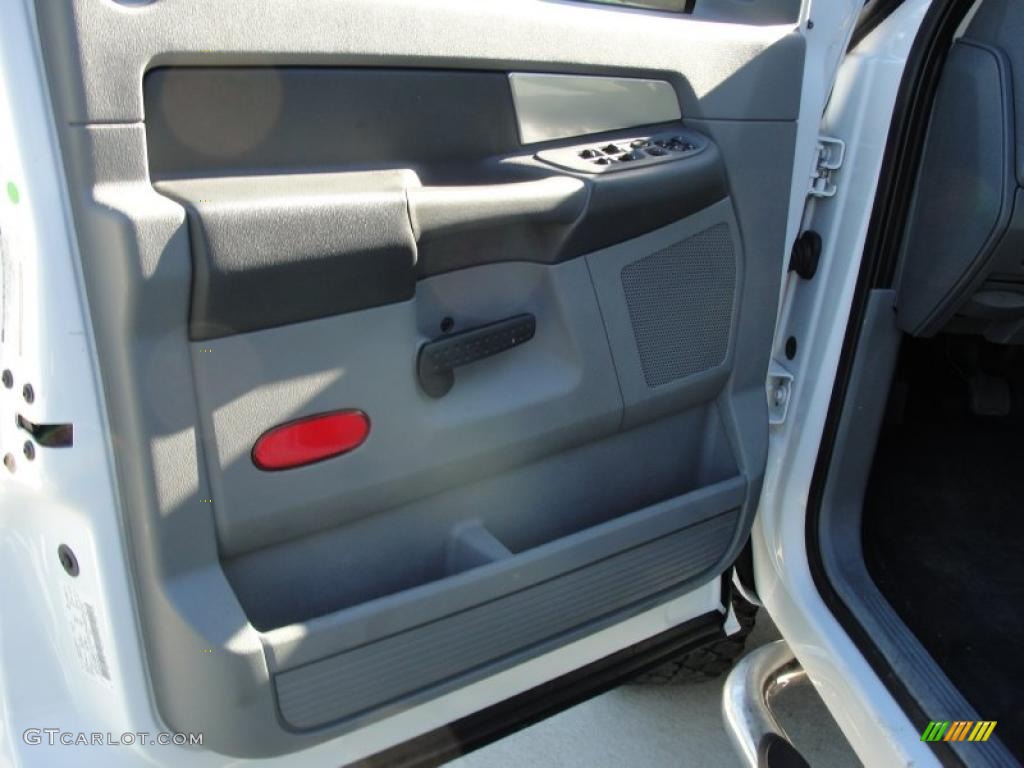 2007 Ram 2500 Lone Star Edition Quad Cab 4x4 - Bright White / Medium Slate Gray photo #32