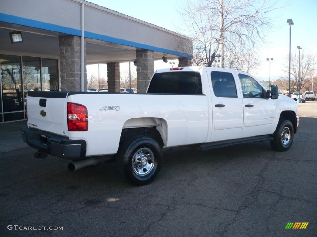 Summit White 2008 Chevrolet Silverado 3500HD LT Crew Cab 4x4 Exterior Photo #40858417