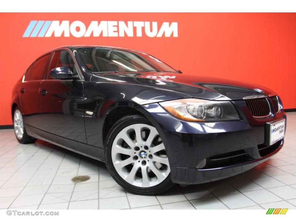 2006 3 Series 330i Sedan - Monaco Blue Metallic / Grey photo #1