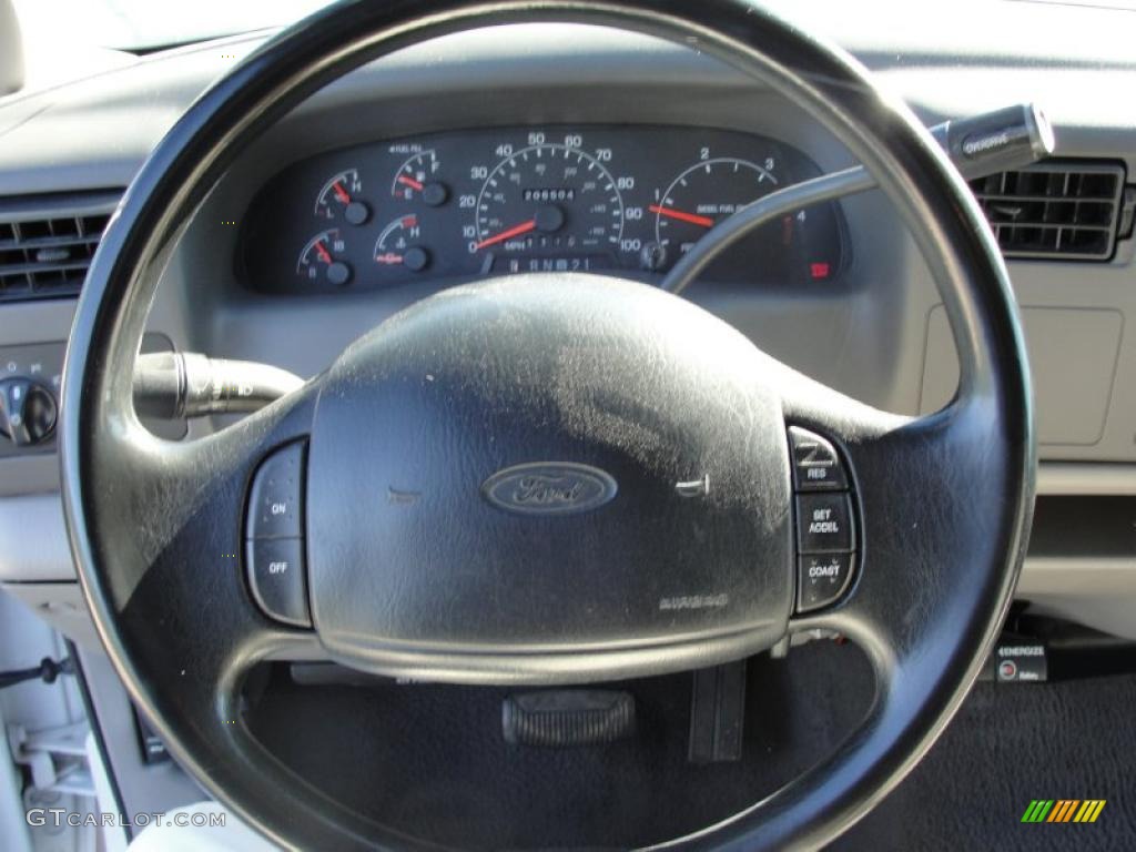 2000 F250 Super Duty XLT Crew Cab - Oxford White / Medium Graphite photo #38