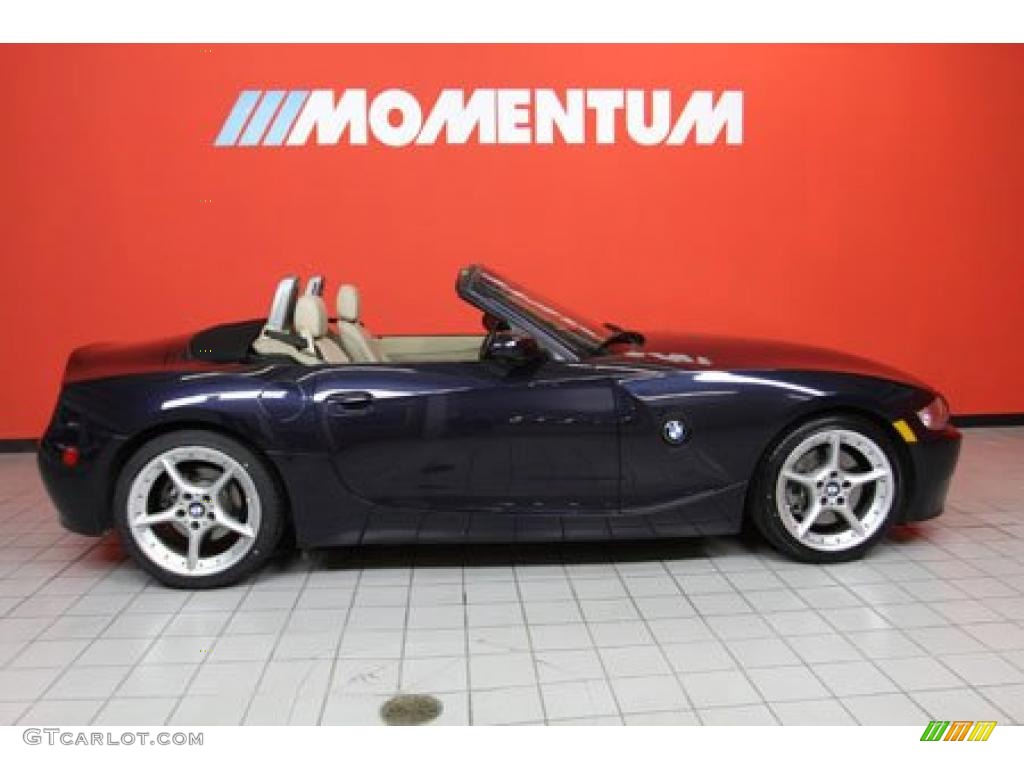 2006 Z4 3.0si Roadster - Monaco Blue Metallic / Beige photo #1