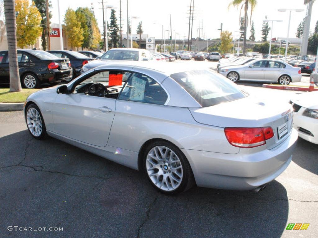 2008 3 Series 328i Convertible - Titanium Silver Metallic / Black photo #10